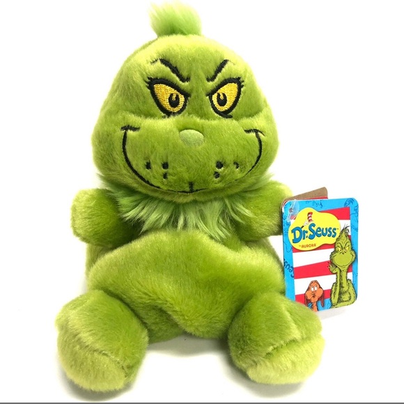 Aurora - Dr Seuss Grinch Palm Pal Plush Stuffed 5” - Picture 1 of 4